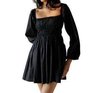 NEW SUMMER AWAY dover dress in black